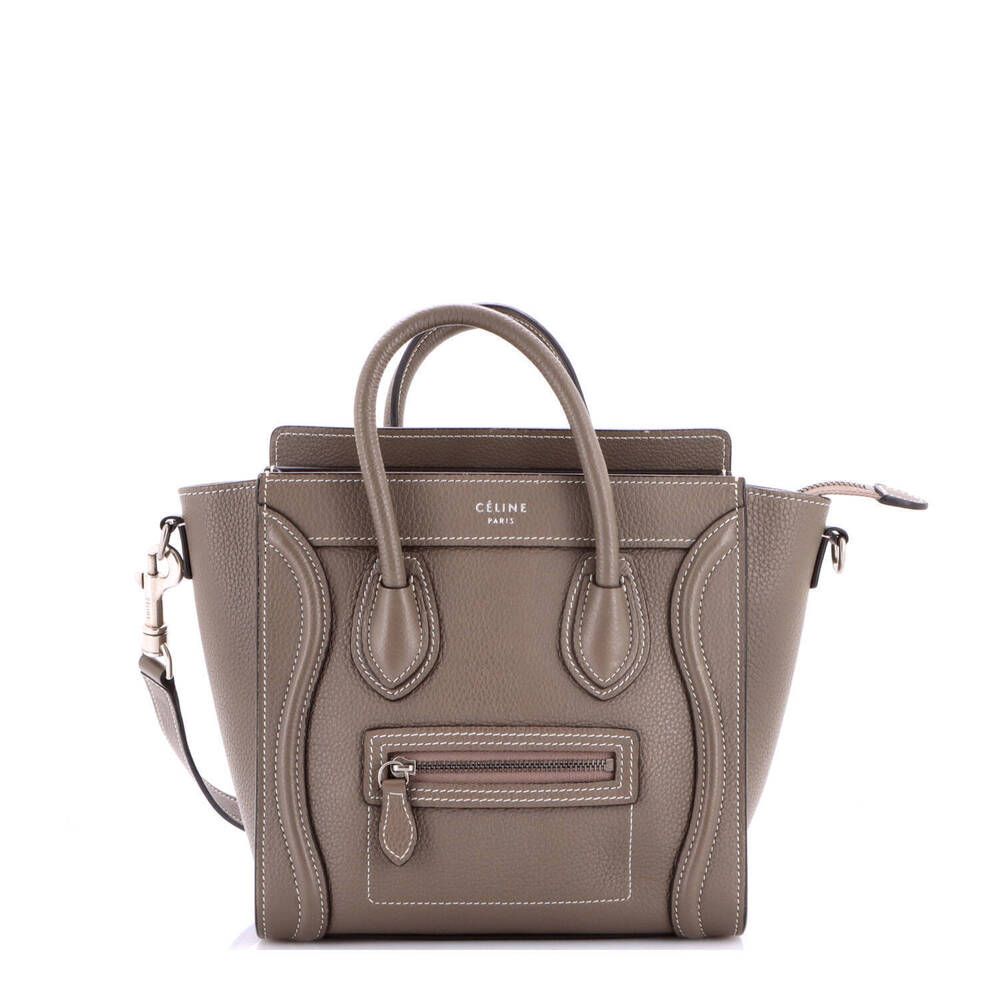 Celine Nano Luggage Bag Grainy Leather